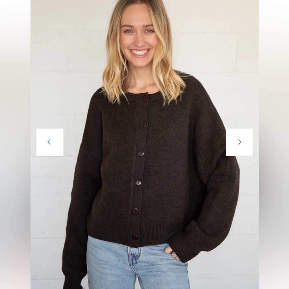Things between Alyssa cardigan chocolate